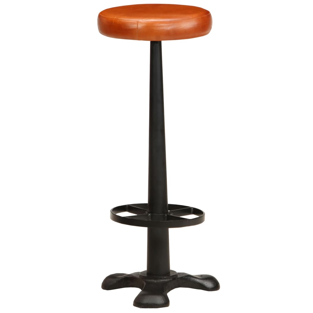 Barhocker 2 Stk. Echtleder