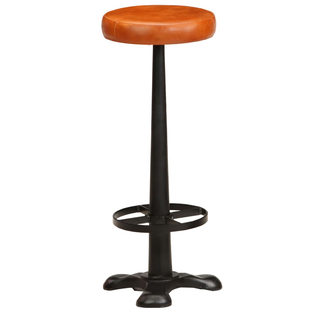 Barhocker 2 Stk. Echtleder