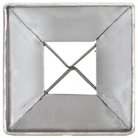 Thumbnail for Erdspieße 12 Stk. Silbern 7×7×75 cm Verzinkter Stahl