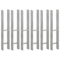 Thumbnail for Pfostenträger 6 Stk. Silbern 10×6×60 cm Verzinkter Stahl