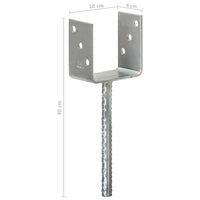Thumbnail for Pfostenträger 6 Stk. Silbern 10×6×30 cm Verzinkter Stahl