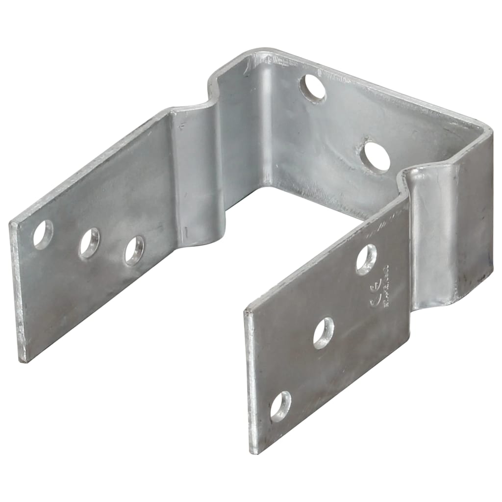 Pfostenträger 6 Stk. Silbern 10×6×15 cm Verzinkter Stahl
