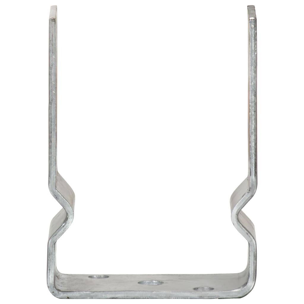 Pfostenträger 6 Stk. Silbern 10×6×15 cm Verzinkter Stahl