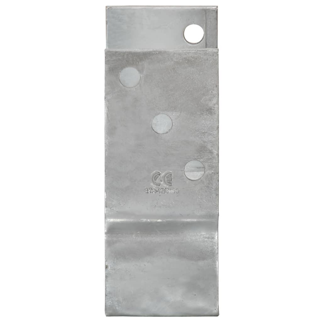 Pfostenträger 6 Stk. Silbern 10×6×15 cm Verzinkter Stahl