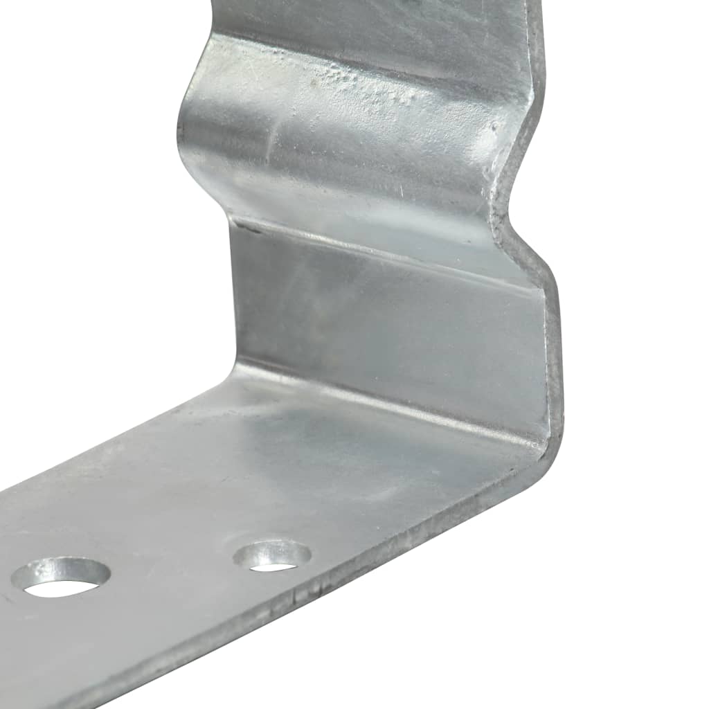 Pfostenträger 6 Stk. Silbern 10×6×15 cm Verzinkter Stahl