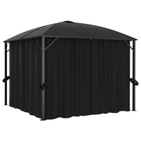 Thumbnail for Pavillon mit Vorhängen 300 x 300 x 265 cm Anthrazit