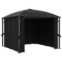 Thumbnail for Pavillon mit Vorhängen 300 x 300 x 265 cm Anthrazit