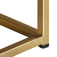 Thumbnail for Couchtisch Schwarz und Golden 90 x 50 x 35 cm Massivholz Mango