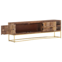 Thumbnail for TV-Schrank 138x30x46 cm Massivholz Mango
