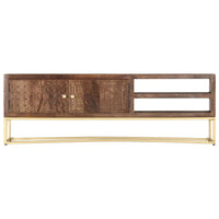 Thumbnail for TV-Schrank 138x30x46 cm Massivholz Mango