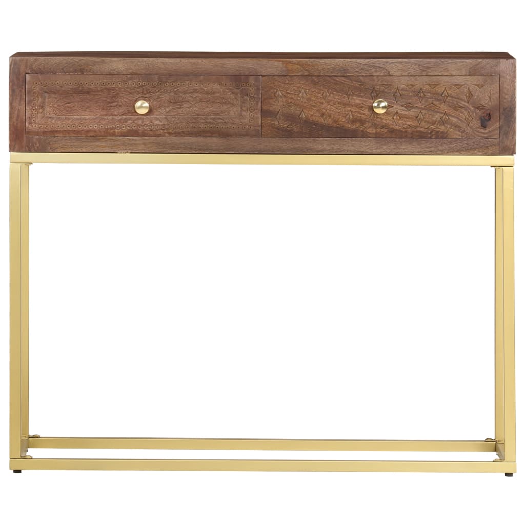 Konsolentisch 90×30×75 cm Massivholz Mango