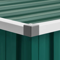 Thumbnail for Gerätehaus Grün 195x198x159 cm Verzinkter Stahl