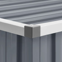 Thumbnail for Gerätehaus Grau 195x198x159 cm Verzinkter Stahl