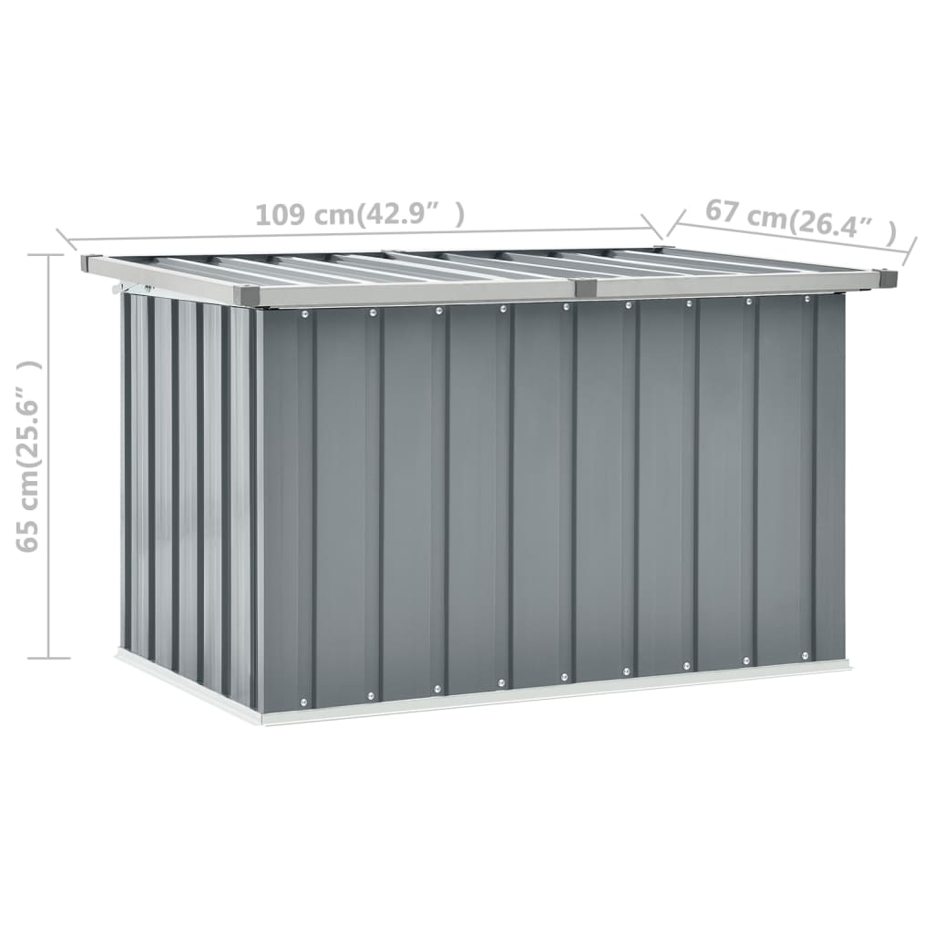 Gartenbox Grau 109 x 67 x 65 cm