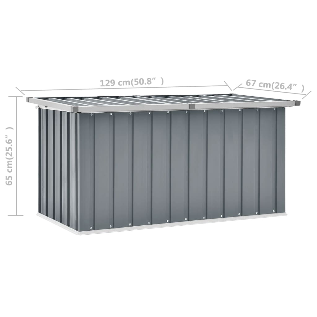 Gartenbox Grau 129 x 67 x 65 cm