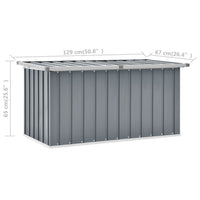 Thumbnail for Gartenbox Grau 129 x 67 x 65 cm