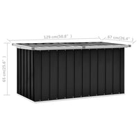 Thumbnail for Gartenbox Anthrazit 129 x 67 x 65 cm