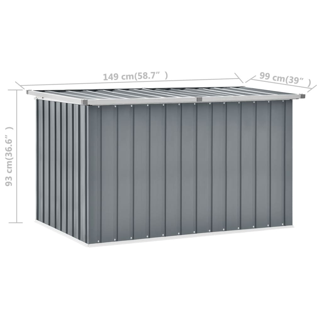 Gartenbox Grau 149 x 99 x 93 cm