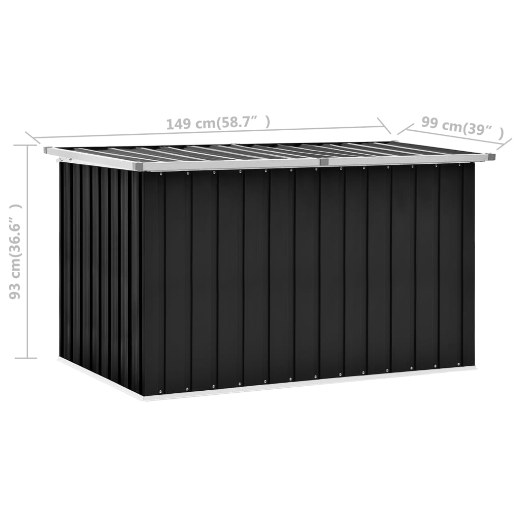 Gartenbox Anthrazit 149 x 99 x 93 cm