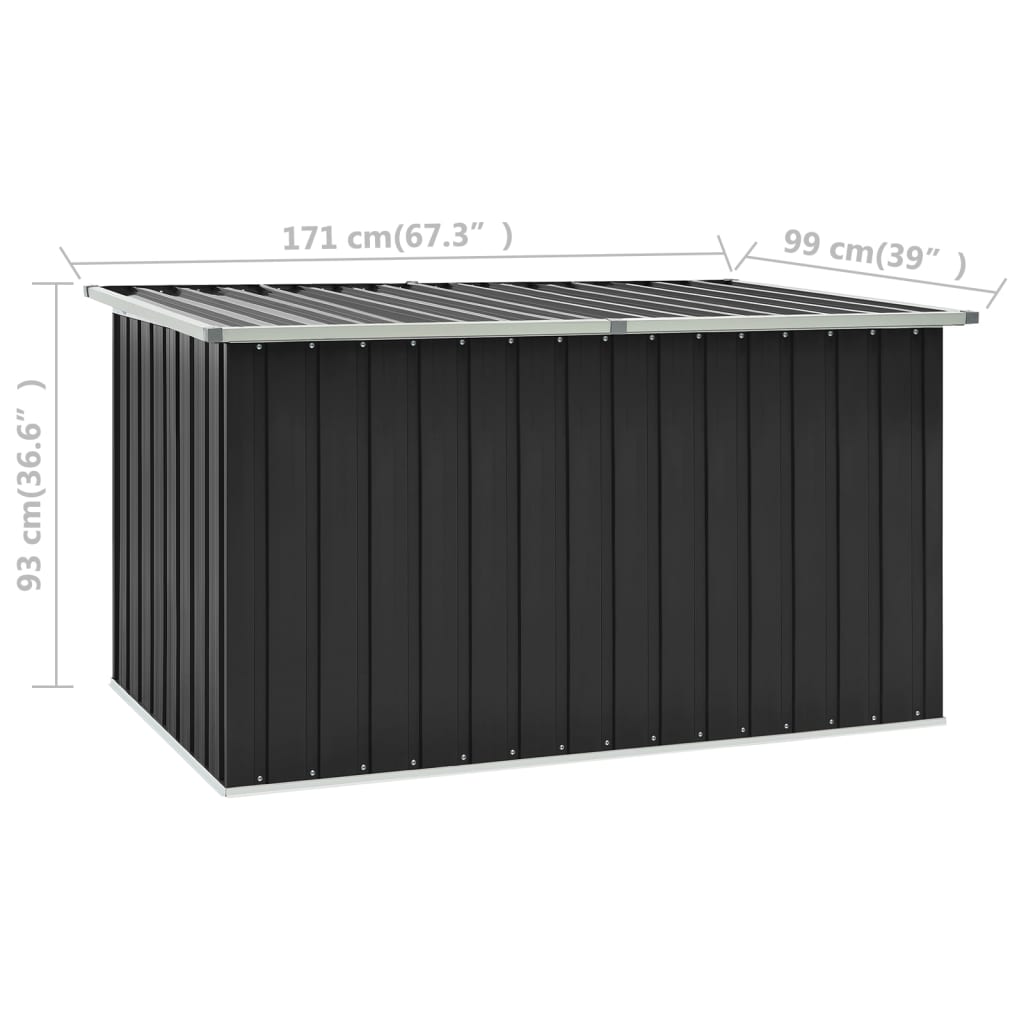 Gartenbox Anthrazit 171 x 99 x 93 cm