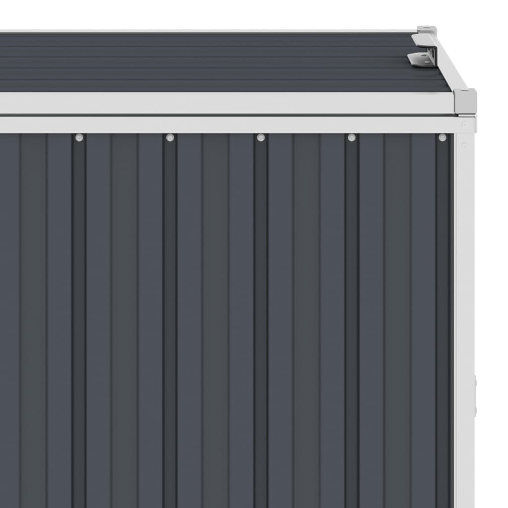 Mülltonnenbox Anthrazit 72×81×121 cm Stahl