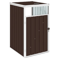 Thumbnail for Mülltonnenbox Braun 72×81×121 cm Stahl