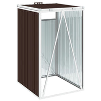 Thumbnail for Mülltonnenbox Braun 72×81×121 cm Stahl