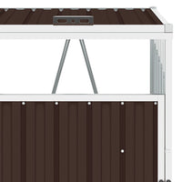 Thumbnail for Mülltonnenbox Braun 72×81×121 cm Stahl