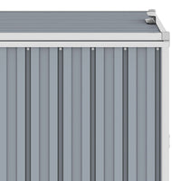 Thumbnail for Mülltonnenbox für 3 Mülltonnen Grau 213×81×121 cm Stahl