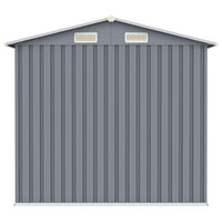 Thumbnail for Gerätehaus Grau 205x129x183 cm Verzinkter Stahl