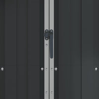 Thumbnail for Gerätehaus Anthrazit 107,5x46x183 cm Verzinkter Stahl