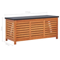 Thumbnail for Gartenbox 117x50x55 cm Eukalyptus Massivholz
