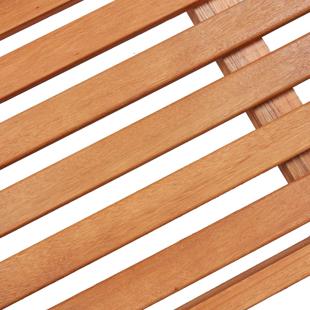 Gartenbank Klappbar 120 cm Eukalyptus Massivholz