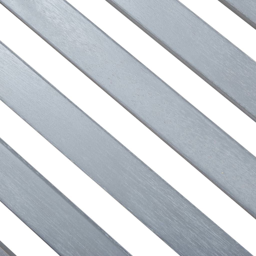 2-Sitzer-Gartenbank 120 cm Grau Eukalyptus Massivholz