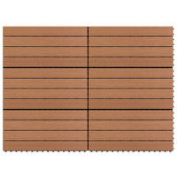 Thumbnail for WPC-Fliesen 60×30 cm 6 Stk. 1m² Braun