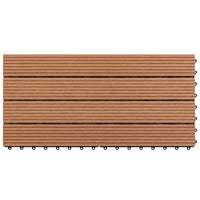 Thumbnail for WPC-Fliesen 60×30 cm 6 Stk. 1m² Braun