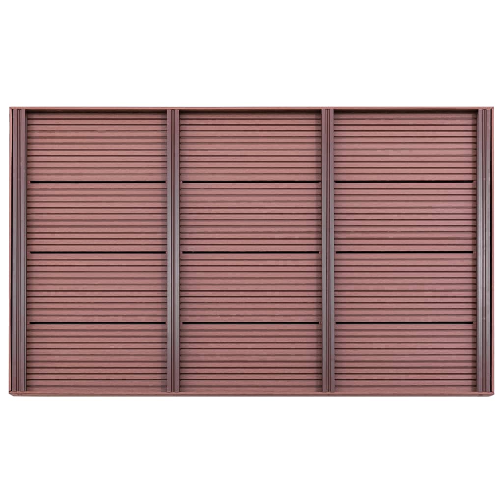 Bodenelement für Solardusche Braun 101x63x5,5 cm WPC