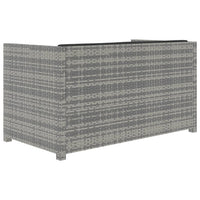 Thumbnail for 5-tlg. Garten-Lounge-Set mit Auflagen Poly Rattan Grau