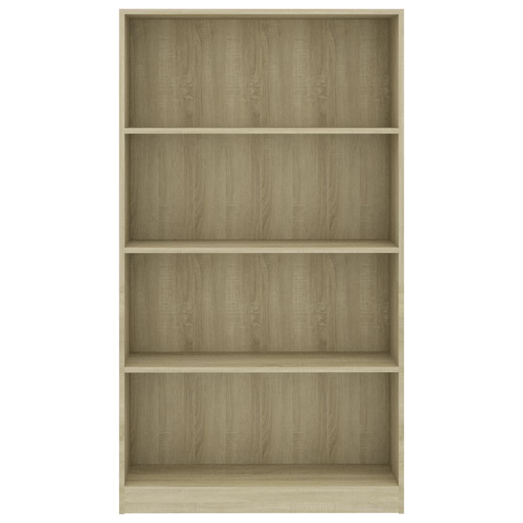 Bücherregal 4 Fächer Sonoma-Eiche 80x24x142 cm Holzwerkstoff
