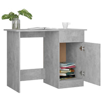 Thumbnail for Schreibtisch Betongrau 100x50x76 cm Holzwerkstoff