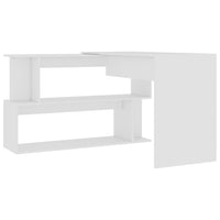 Thumbnail for Eckschreibtisch Weiß 200x50x76 cm Holzwerkstoff