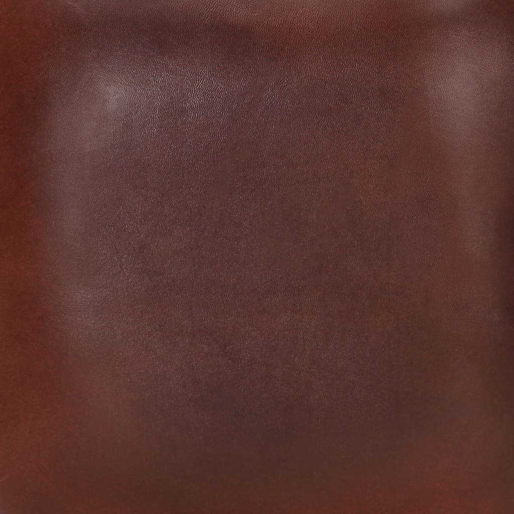 Barhocker 2 Stk. Schwarz Echtleder