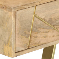 Thumbnail for Schreibtisch mit Schubladen 100×55×75 cm Massivholz Mango