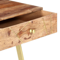 Thumbnail for Schreibtisch mit Schubladen 100×55×75 cm Massivholz Palisander