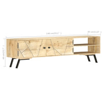 Thumbnail for TV-Schrank 140 x 30 x 40 cm Massivholz Mango