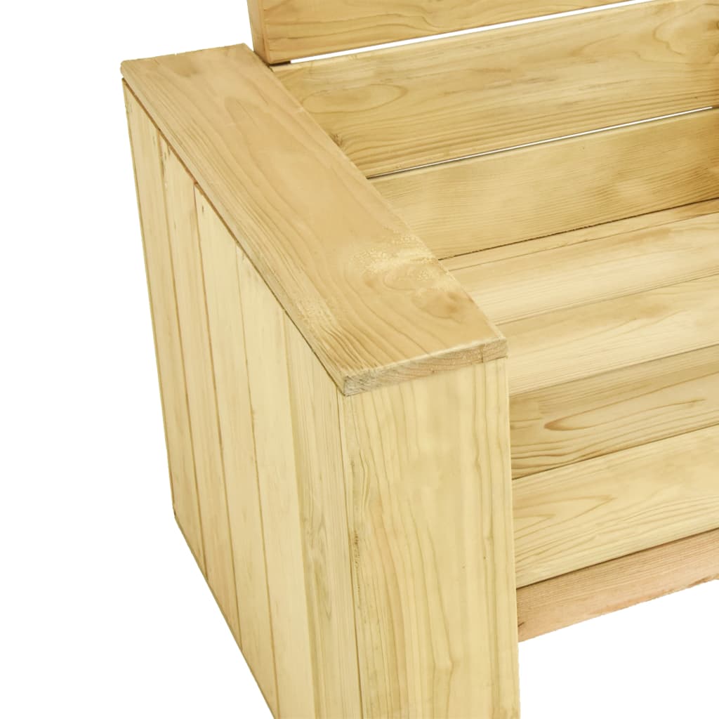 vidaXL Gartenbank 179 cm Imprägniertes Kiefernholz