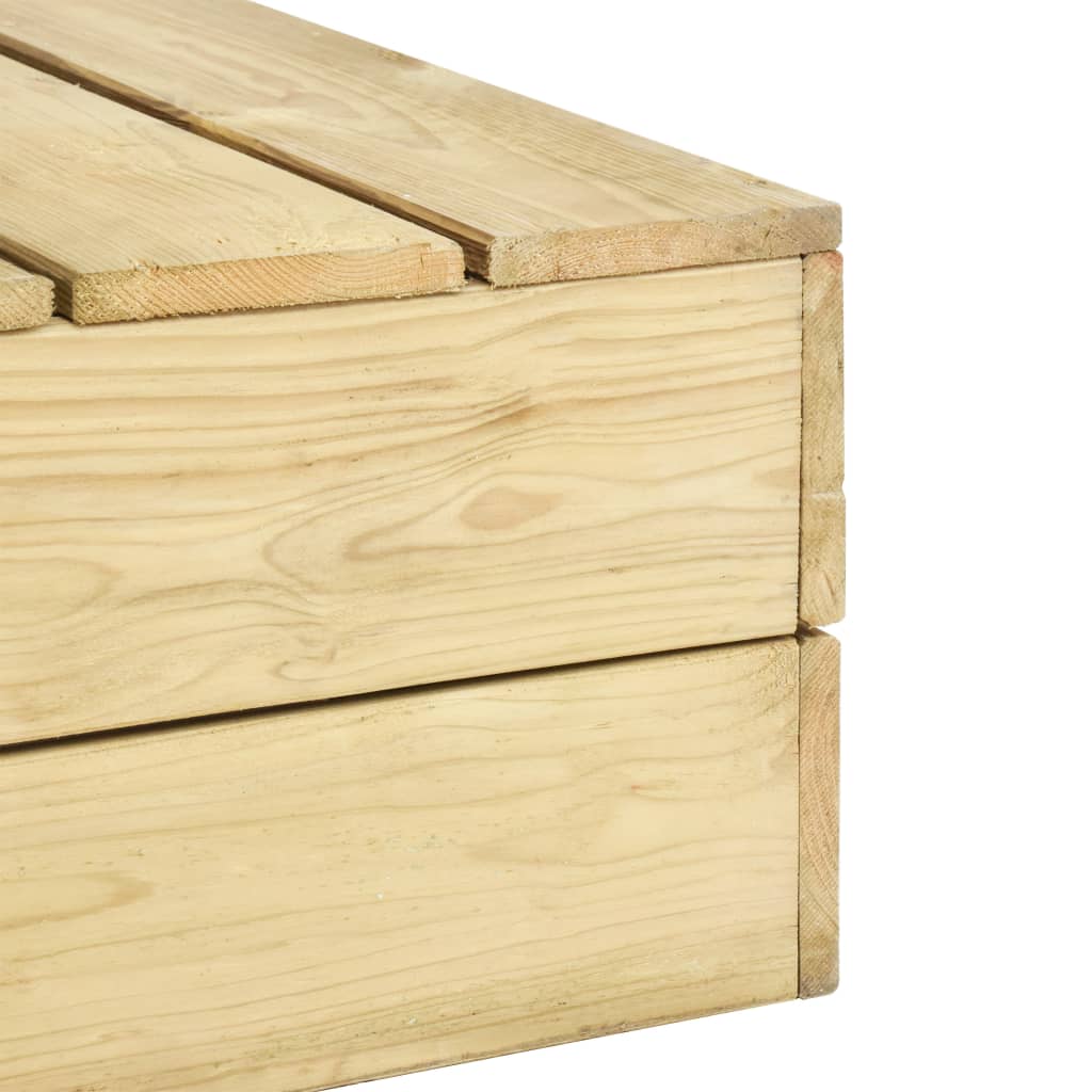 Gartentisch 75×75×31 cm Imprägniertes Kiefernholz