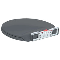 Thumbnail for Toilettensitz mit Absenkautomatik Quick-Release Grau Oval