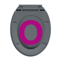 Thumbnail for Toilettensitz mit Absenkautomatik Quick-Release Grau Oval