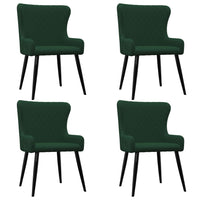 Thumbnail for Esszimmerstühle 4 Stk. Grün Samt